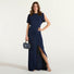 Elisabetta Franchi abito Red Carpet in jersey blu