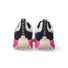 Kaotiko sneaker in camoscio bianca nera fucsia