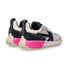 Kaotiko sneaker in camoscio bianca nera fucsia