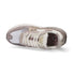 Kaotiko sneaker in camoscio beige bianco oro