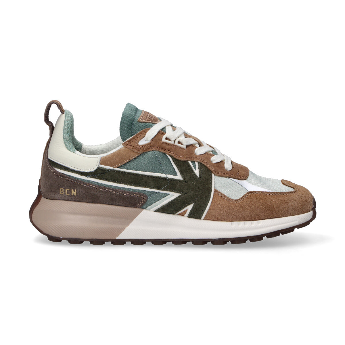 Kaotiko sneaker Vancouver verde marrone