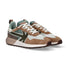 Kaotiko sneaker Vancouver verde marrone