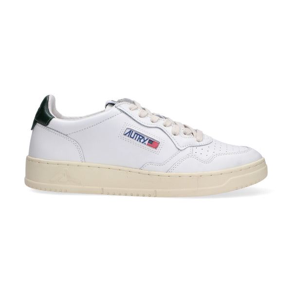 Autry Sneaker Medalist low in pelle bianco verde