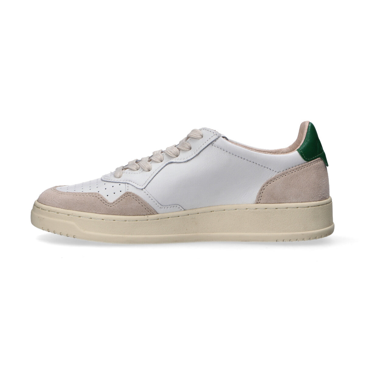 Autry Sneaker Medalist low in pelle bianco verde