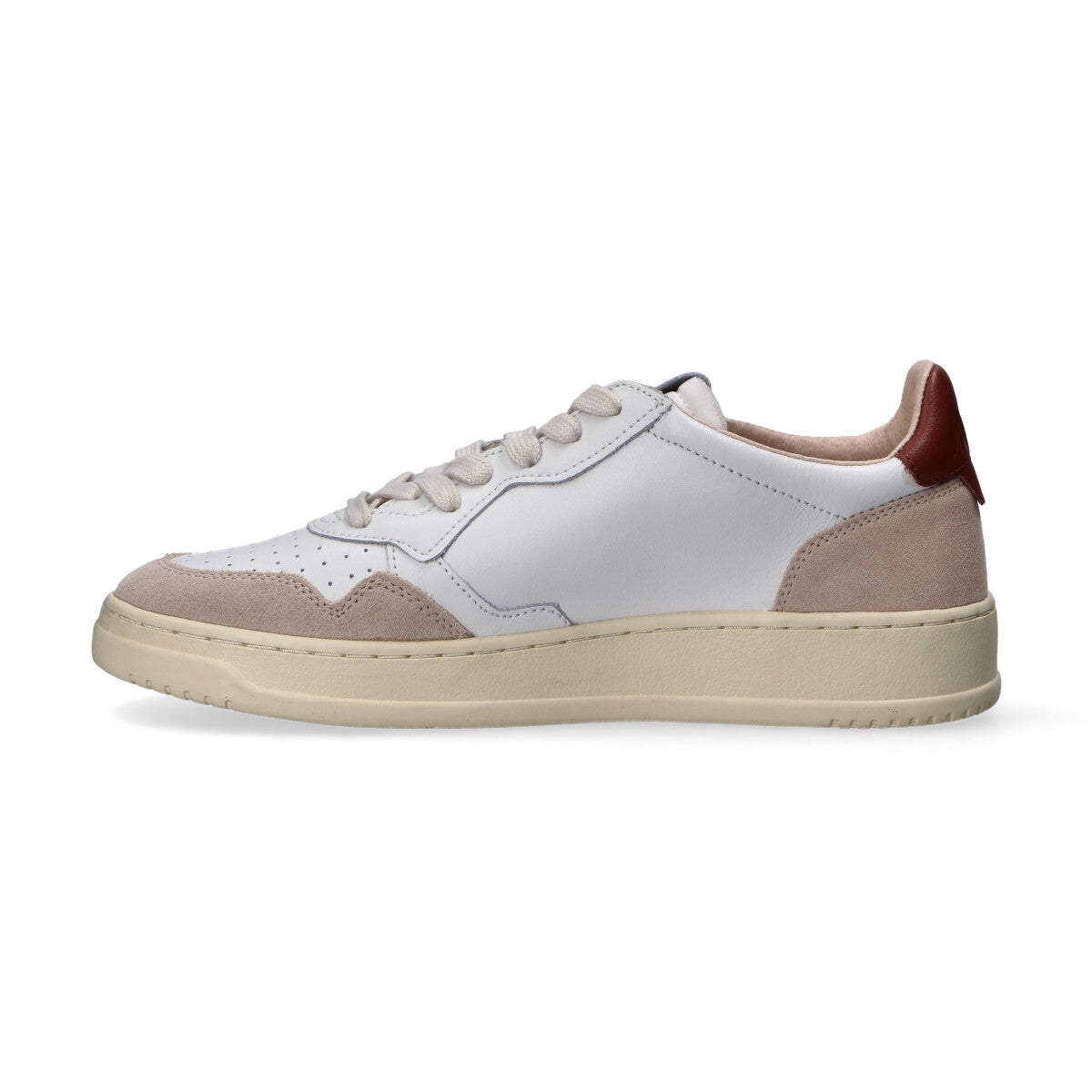 Autry Sneaker Medalist low in pelle bianco rosso