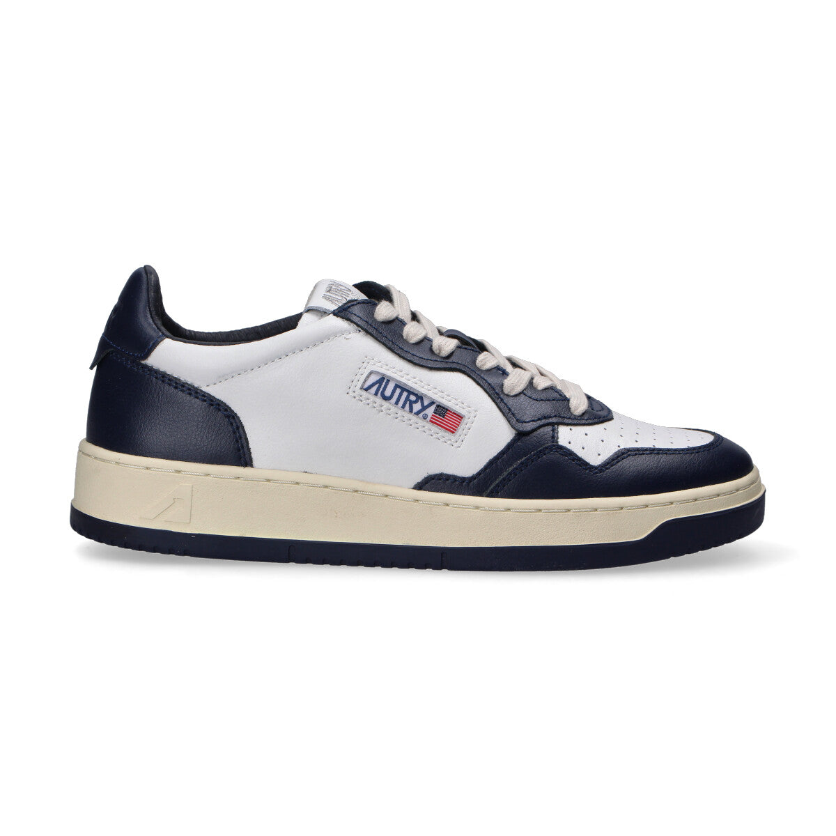 Autry Sneaker Medalist low in pelle bianco blu