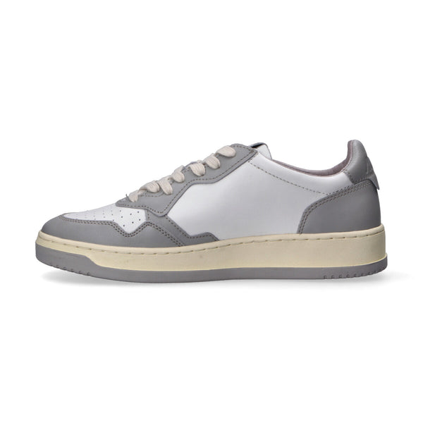 Autry Sneaker Medalist low in pelle bianco grigio