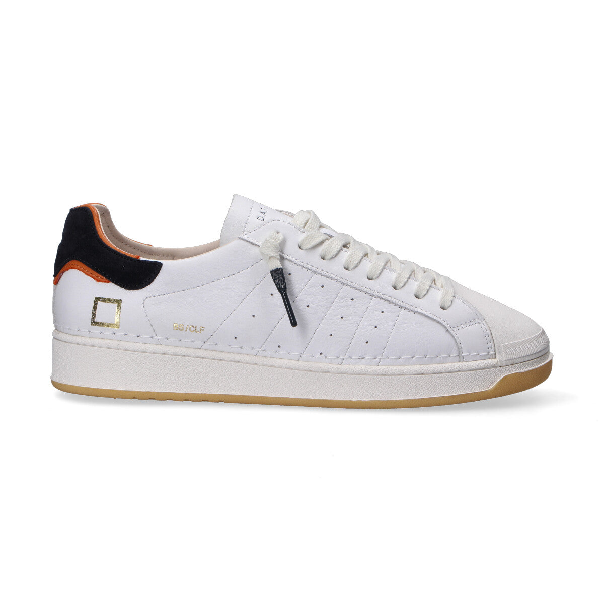 D.A.T.E. sneaker base calf blu arancio