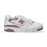 New Balance sneaker 550 bianca lilla