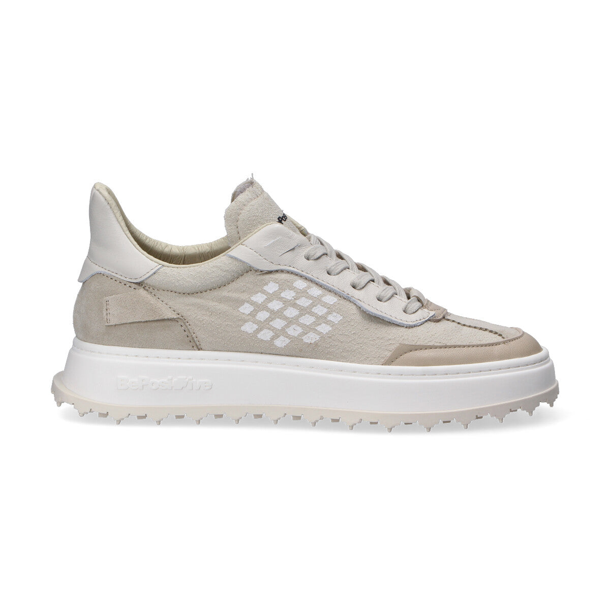 BePositive sneaker bassa Cuprace tessuto beige