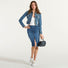 Elisabetta Franchi giubbotto cropped in denim