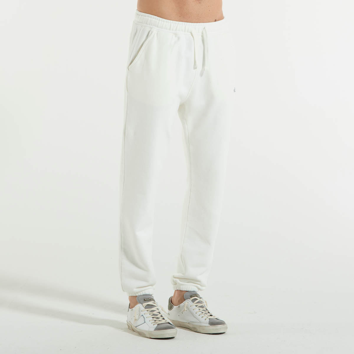 Mc2 Saint Barth pantaloni joggers tessuto bianco