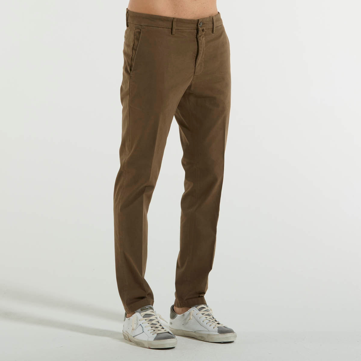 Siviglia pantalone chino in tessuto marrone