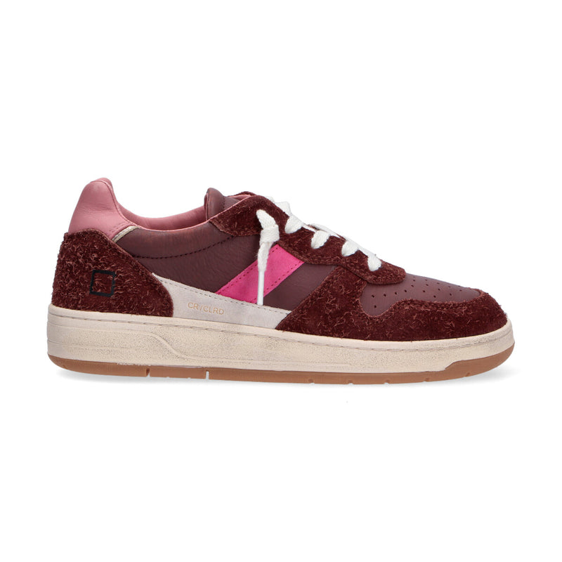 D.A.T.E. sneaker court 2.0 marrone rosa