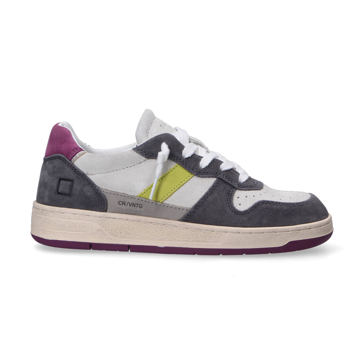 D.A.T.E. sneaker court grigio viola