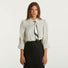 Elisabetta Franchi camicia cropped stampa rombo