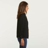 Elisabetta Franchi blusa in georgette con charms