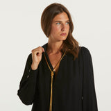 Elisabetta Franchi blusa in georgette con charms