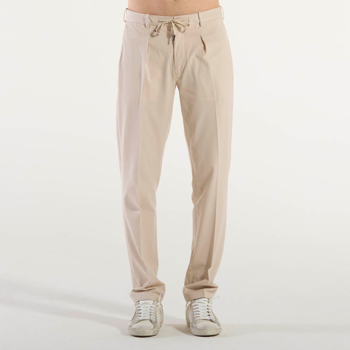 Circolo pantalone elgante tessuto beige