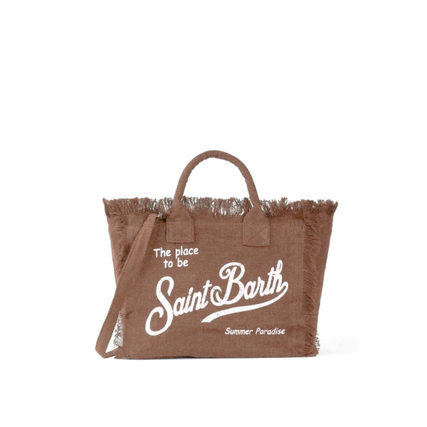 Mc2 Saint Barth borsa colette linen marrone