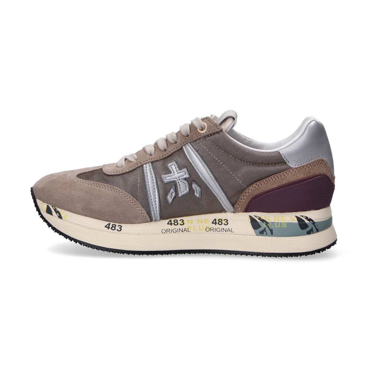 Premiata sneaker Conny beige viola