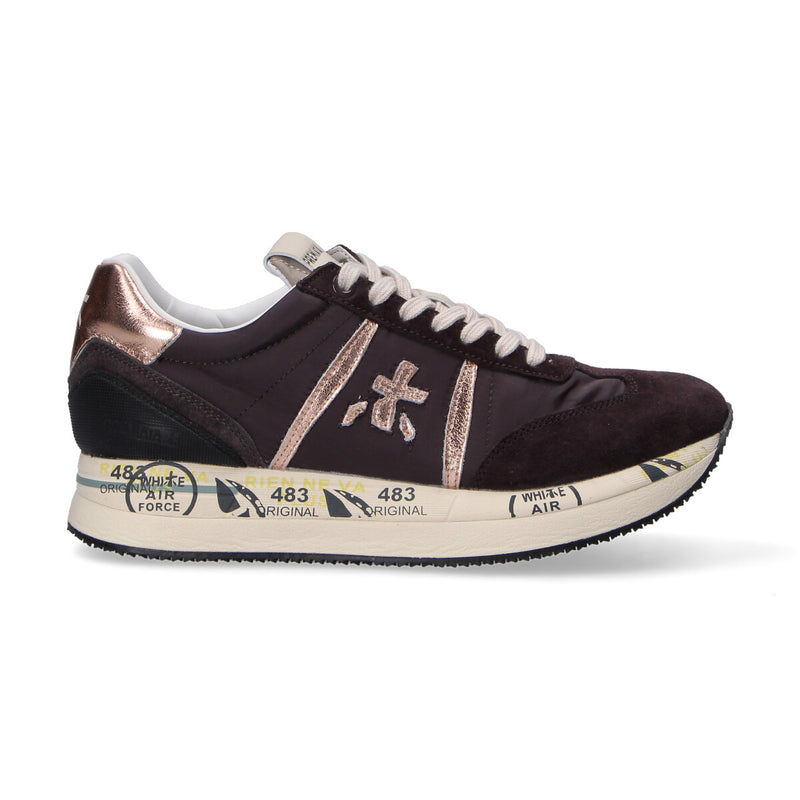 Premiata sneaker Conny testa di moro