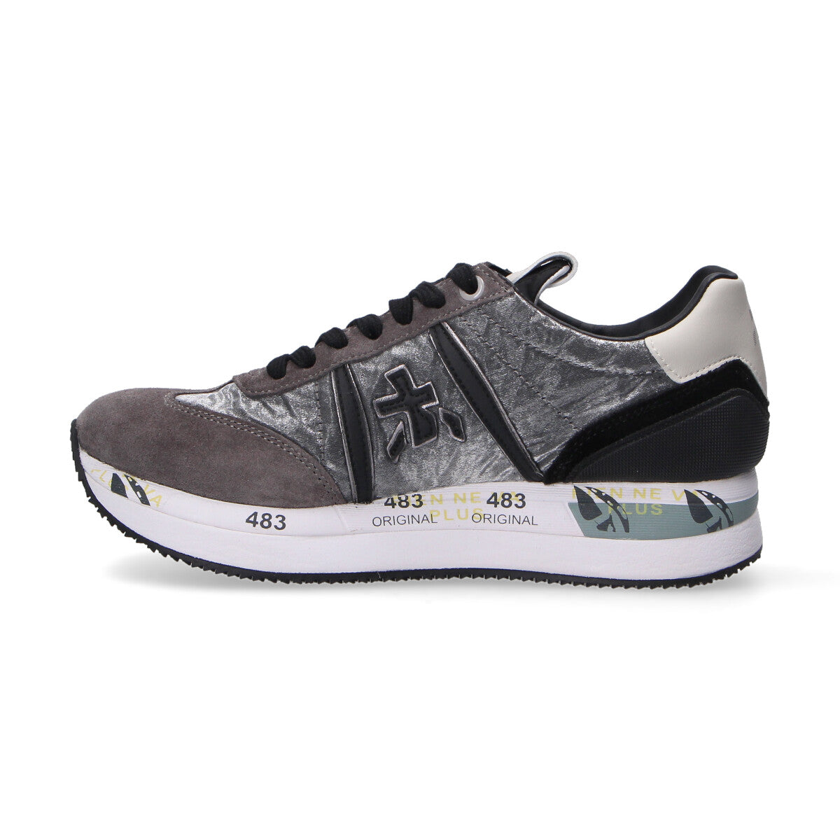 Premiata sneaker Conny grigia nera