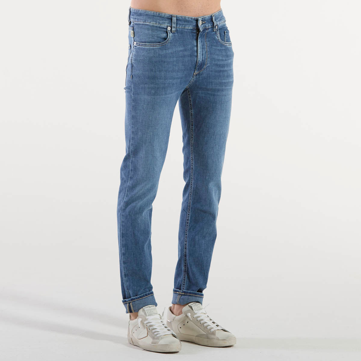 Siviglia jeans asciutto in demin chiaro