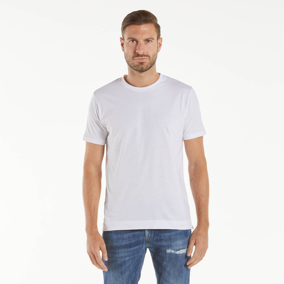 Daniele Fiesoli t-shirt girocollo bianca – Bertoldo