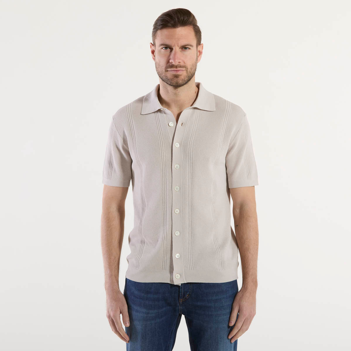 Daniele Fiesoli overshirt in cotone beige