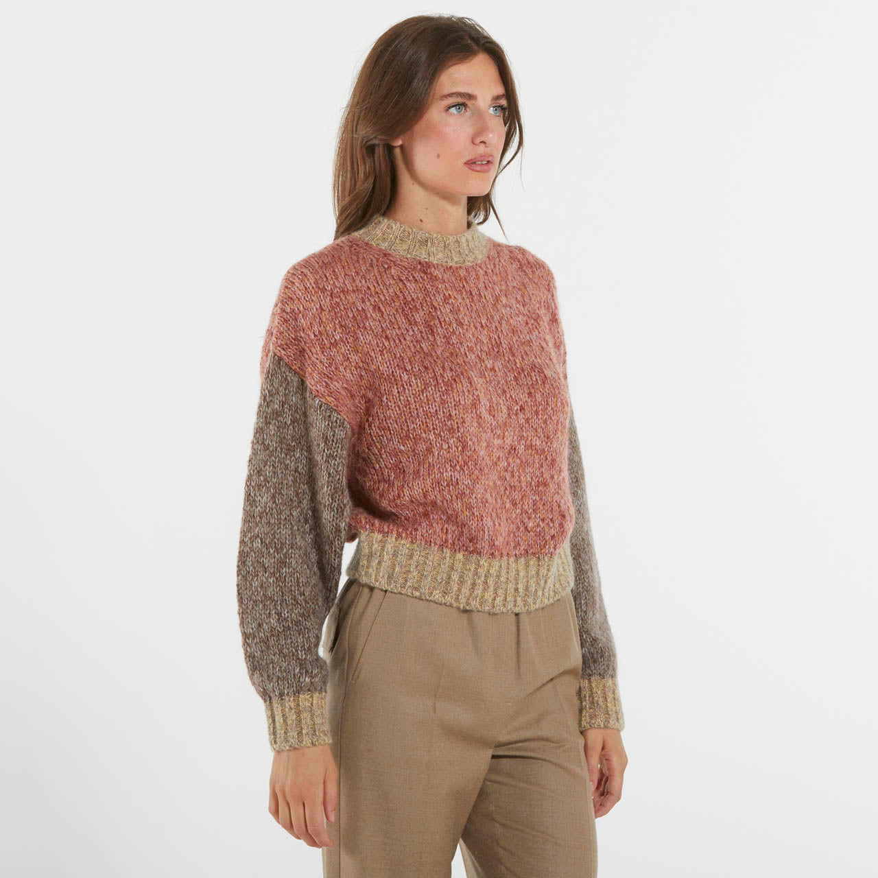 Max Mara maglia multicolor in filato mohair