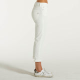 Dondup pantalone Koons velluto bianco