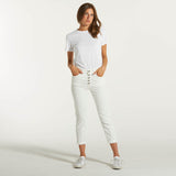 Dondup pantalone Koons velluto bianco