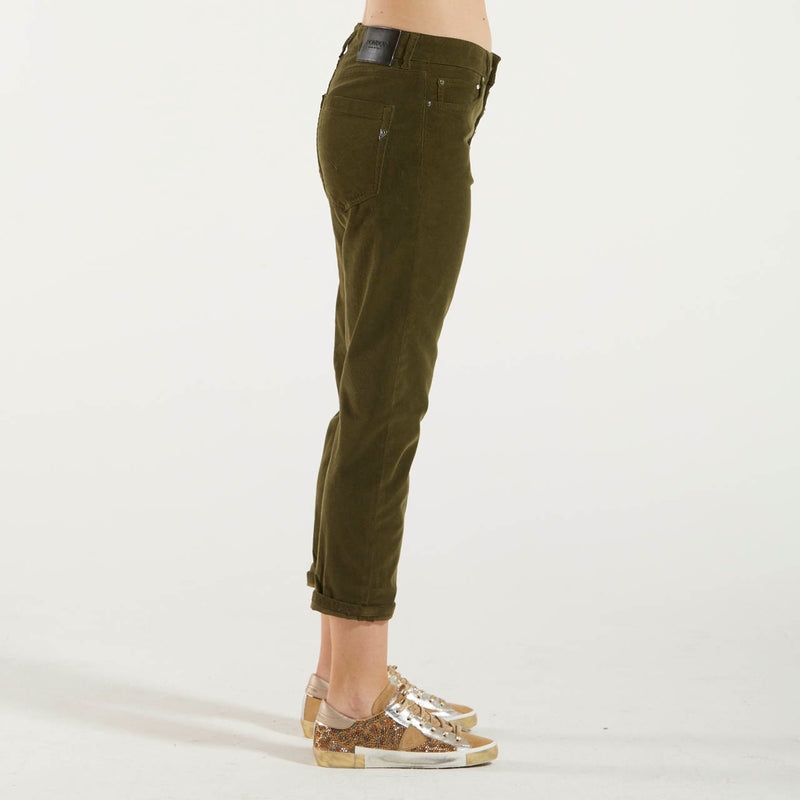 Dondup pantalone Koons velluto verde