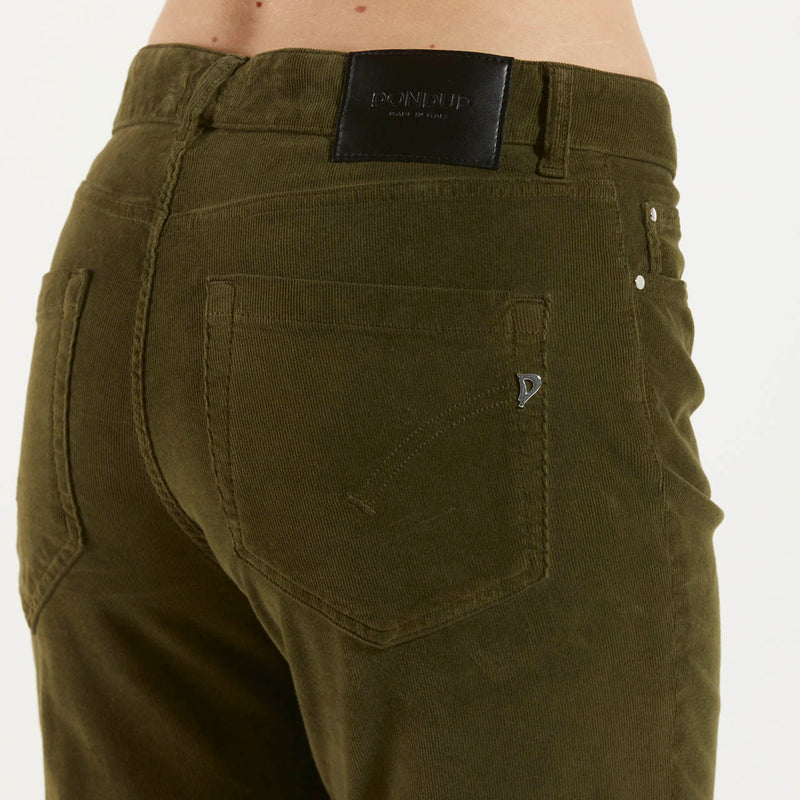 Dondup pantalone Koons velluto verde