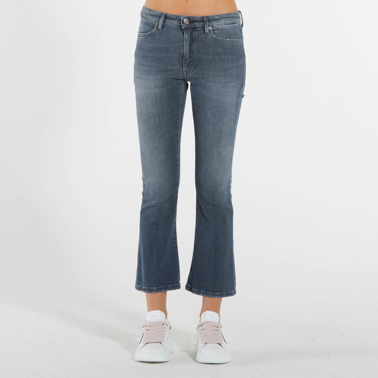 Dondup jeans Mandy super skinny bootcut vita alta