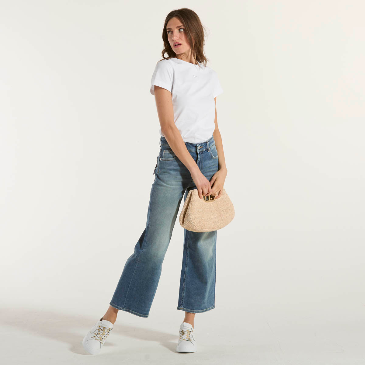 Department five jeans brea denim slavato chiaro