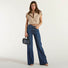 Dondup jeans amber a palazzo in denim scuro