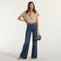 Dondup jeans amber a palazzo in denim scuro