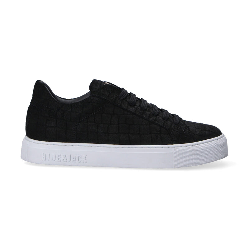 Hide&Jack sneaker Essence pelle scamosciata nera