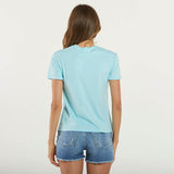 Mc2 Saint Barth t-shirt emilie SB strass azzurra