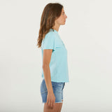 Mc2 Saint Barth t-shirt emilie SB strass azzurra