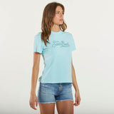 Mc2 Saint Barth t-shirt emilie SB strass azzurra