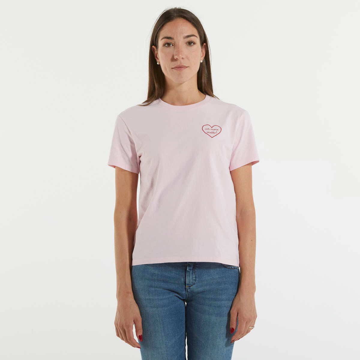 Mc2 Saint Barth t.shirt rosa cuore matto