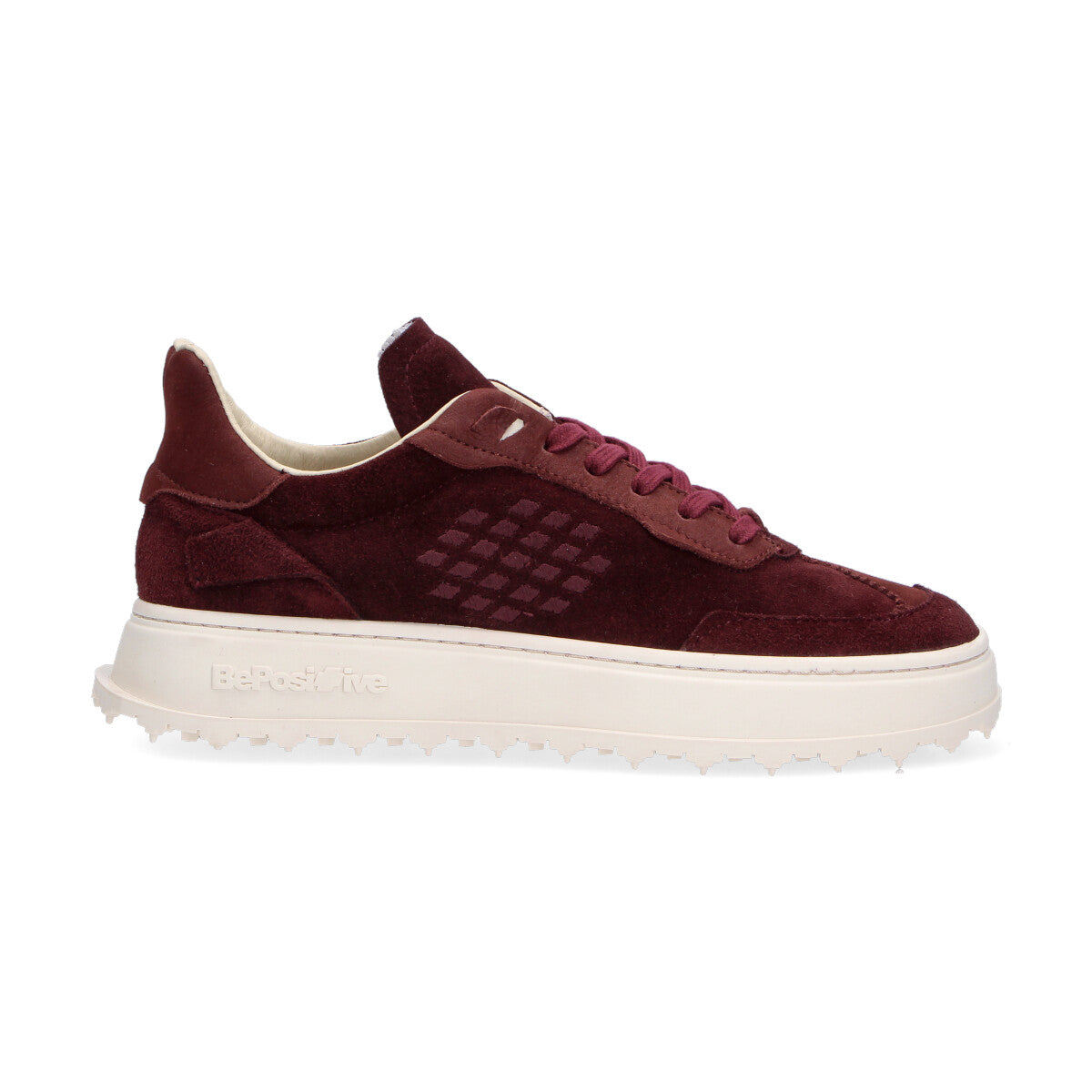 BePositive sneaker Cuprace Wing suede bordeaux