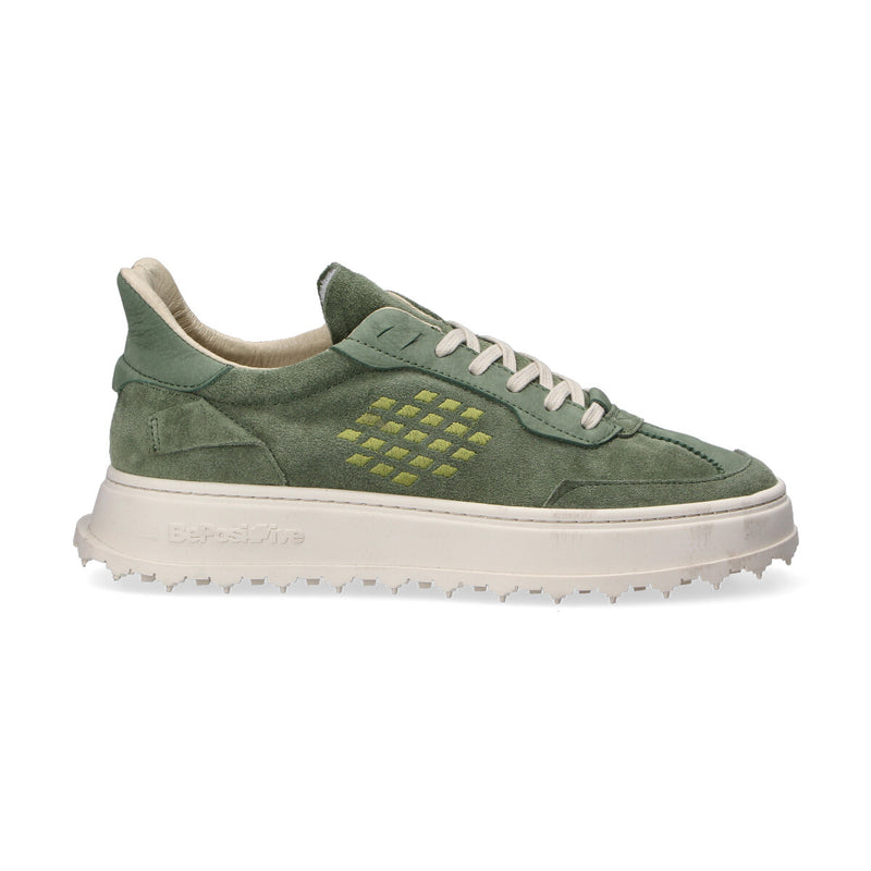 BePositive sneaker Cuprace Wing suede verde