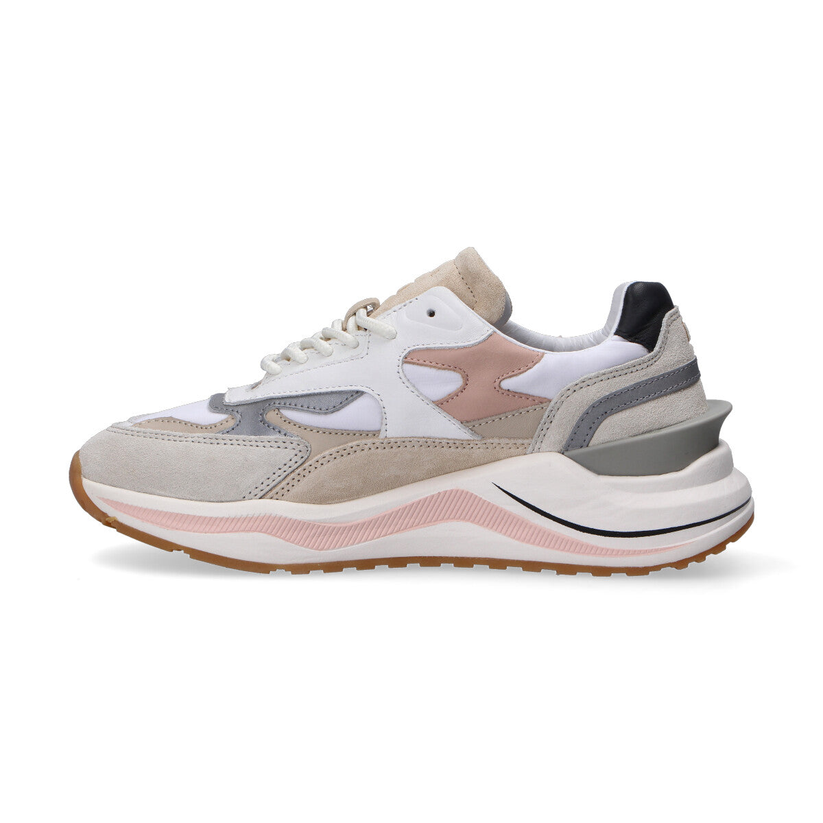 D.A.T.E. sneaker fuga beige e rosa