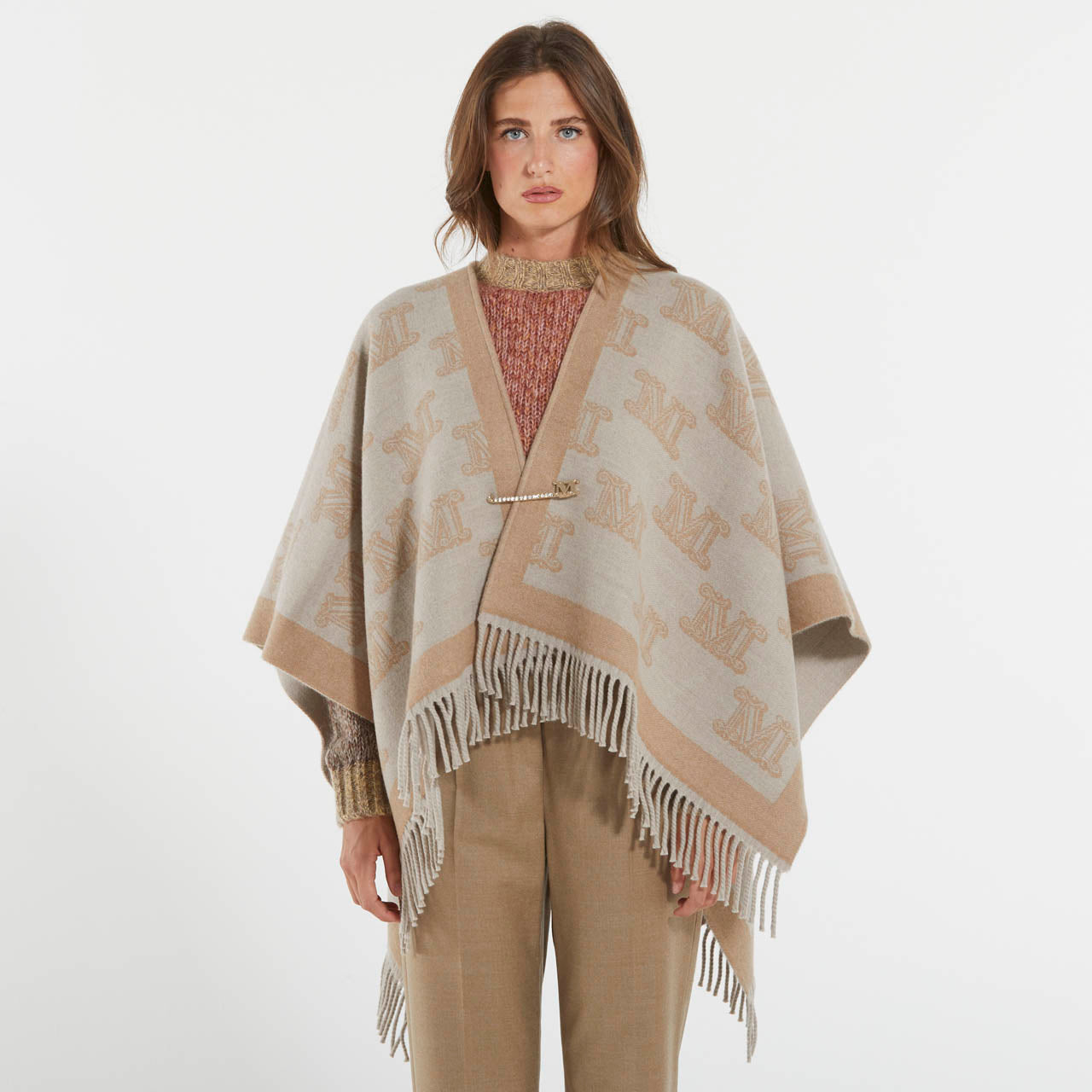 Max Mara poncho beige