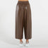 Max Mara pantalone in nappa marrone