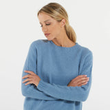 Max Mara maglia azzurra in alpaca e cotone